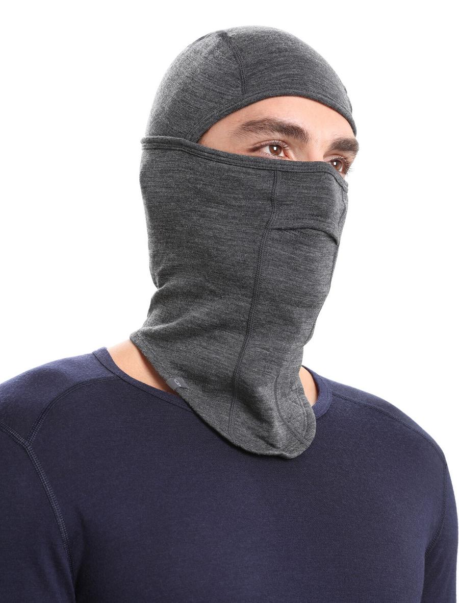 Icebreaker Unisex Merino Apex Balaclava Miesten Panta Mustat Harmaat | FI 1081QMAZ